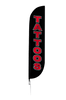 Image of Tattoos Feather Flag Black