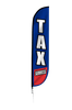 Image of Tax Services Feather Flag in Blue & Red