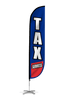 Image of Tax Services Feather Flag in Blue & Red