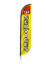 Image of Tax Services Feather Flag in Yellow