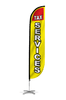 Image of Tax Services Feather Flag in Yellow