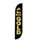 Image of We Buy Gold Feather Flag Black