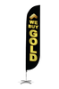 Image of We Buy Gold Feather Flag Black