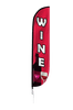Image of Wine Feather Flag Red