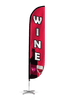 Image of Wine Feather Flag Red