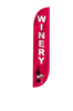 Image of Winery Feather Flag Red