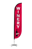 Image of Winery Feather Flag Red