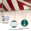 Image of 10' x 20' High Peak Frame Party & Canopy Tent Premium Blockout Solid Sidewall