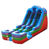 Image of Save on 15' Retro Rainbow Double Bay Commercial Water Slide with Blower