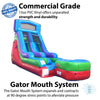 Image of Buy 15' Modular Retro Rainbow Commercial Inflatable Water Slide with Blower