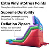Image of Sale on 15' Modular Retro Rainbow Commercial Inflatable Water Slide with Blower