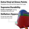 Image of Sale on 15' Retro Rainbow Commercial Inflatable Water Slide with Blower