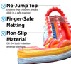Image of 17' Fire Marble Curved Inflatable Water Slide with Blower