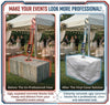 Image of 1750 lb Tent Ballast Vinyl Block Cover - 21" x 41" x 30.5", White