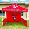 Image of Custom Canopy Tent with Full Back & Half Side Walls