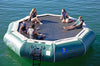 Image of 17 foot bounce n splash natural green water trampoline
