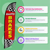 Image of Quality Brakes Feather Flag with Checkers