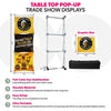Image of Custom Table Top Pop-Up Display - (1x3 Panel)