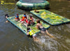Image of 10′ Lakeside Tropical Graphic Series Inflatable Floating Dock and Bouncer Slide
