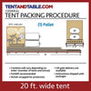 Image of 20' x 20' Premium West Coast High Peak Frame Tent, White