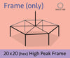 Image of 20' x 20' Hexagon High Peak Canopy Tent Frame Only