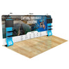 Image of Trade Show Display with Waterfall Shelving