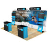Image of Trade Show Display with Waterfall Shelving