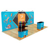 Image of Trade Show Display with Back Wall Shelving