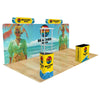 Image of Trade Show Display with Triangle Shelving