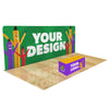 Image of Custom 10ft Trade Show Display with Table Cover