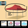 Image of 10' x 20' Oxford 40mm Speedy Tent Top - Red