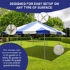 Image of 20' x 20' Weekender West Coast Frame Party Tent - Blue