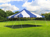Image of 20' x 20' Weekender Standard Canopy Pole Tent - Blue & White