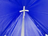 Image of 20' x 30' Premium Canopy Pole Party Tent - Blue and White