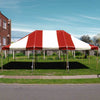 Image of 20' x 30' Premium Canopy Pole Party Tent - Red and White