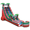 Image of 22' Tropical Red Marble Inflatable Water Slide with Blower