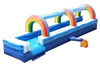 Image of 25' Blue Marble Inflatable Splash and Ride Waterslide with Blower