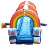 Image of 25' Blue Marble Inflatable Splash and Ride Waterslide with Blower
