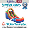 Image of 12'H Crossover Rainbow Cloud Inflatable Water Slide with Blower