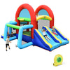 Image of Inflatable Bounce House Slide Jumping Castle Soccer Goal Ball Pit by Costway