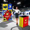 Image of Custom GeoMetrix Pop-Up Trade Show Booth Display - (2x3 - 7 Panel)