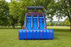 Image of 3 Lane Mega Thrill Race Car Commercial Inflatable Race Track Obstacle Course - IG5250-R