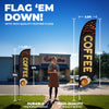 Image of Coffee Feather Flag