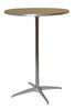 Image of 10-Pack of 36" Bistro / Cocktail Tables and Heavy Duty Steel Moving Cart Bundle