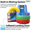 Image of Save on 34' Retro Rainbow Water Slide and Splash and Ride Slide Combo with Blower