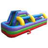 Image of 34' Retro Rainbow Water Slide and Splash and Ride Waterslide Combo with Blower