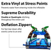 Image of Buy 35' Tropical Marble Dual Lane Commercial Inflatable Splash and Ride Slide with Blower - Hook and loop fastener