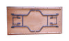 Image of 96" Rectangle Wood Folding Banquet Table