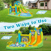 Image of 9.5'H Backyard Kids Inflatable Water Slide with Splash Cannon and Pool