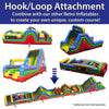 Image of 12'H Retro Radical Run Extreme Unit #4 Inflatable Obstacle Course with Blower
